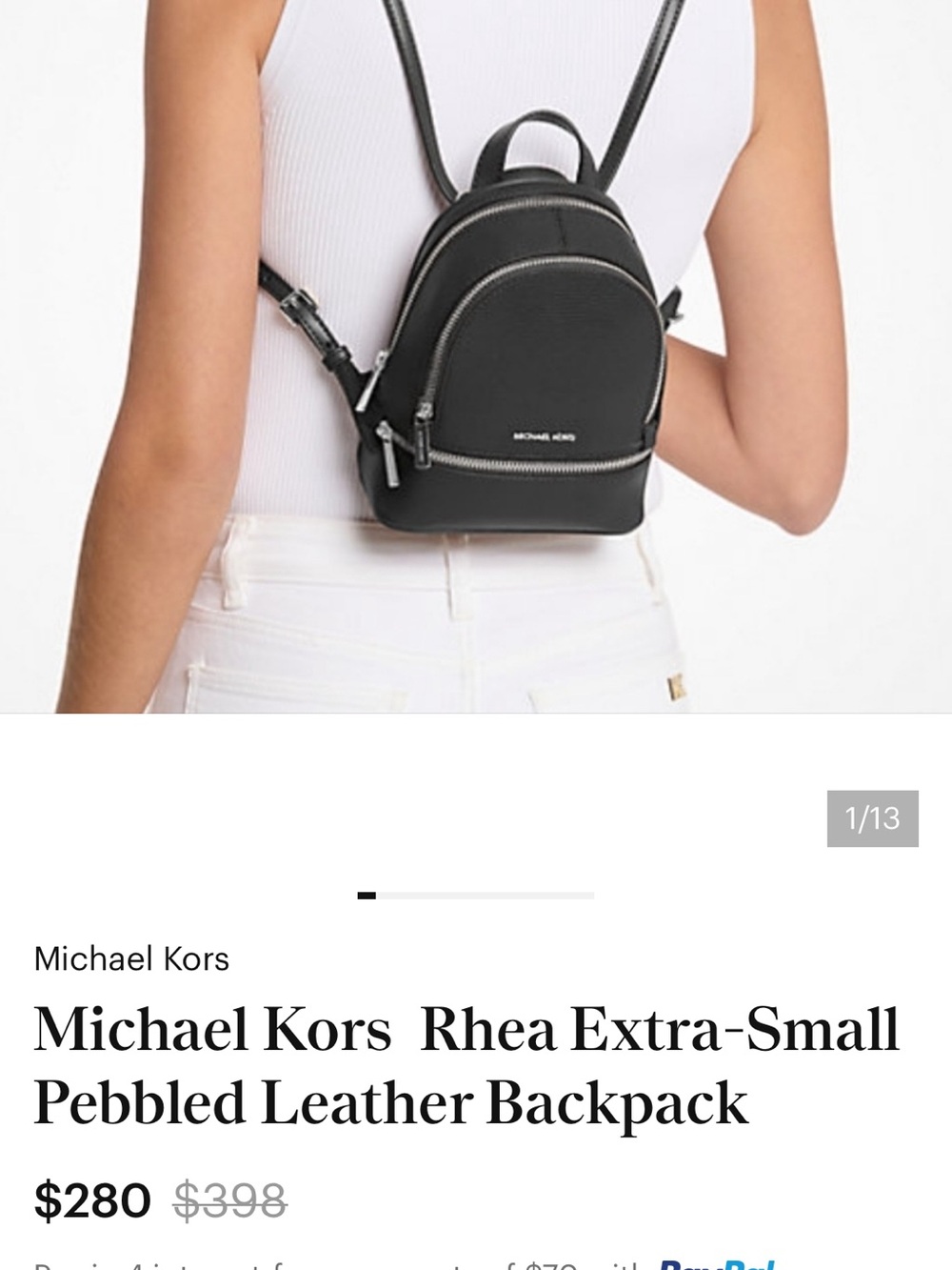 Michael Kors Rhea Extra Small Backpack - Picture 2 of 14